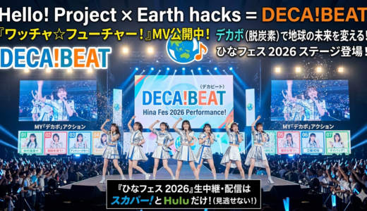 【ハロプロ】新ユニット「DECA!BEAT（デカビート）」が熱い！ひなフェスでの初披露＆視聴方法まとめ